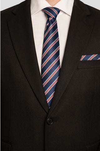 Accessory-pack (Navy & rødt stribet) suitclub.dk