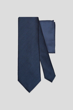 Slips & lommekluds pakke (Navy sildeben)