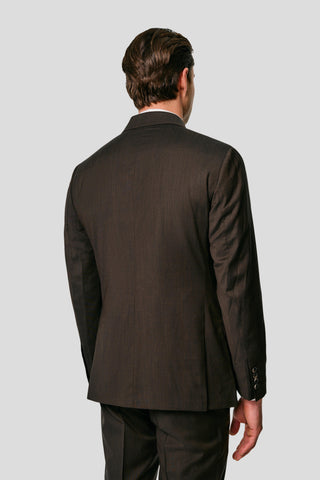 EXCLUSIVE brun dobbeltradet blazer