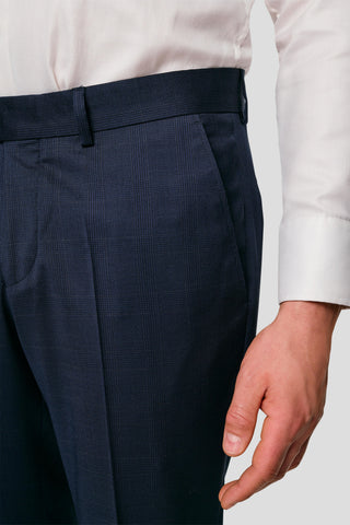 EXCLUSIVE navy jakkesæt med tern