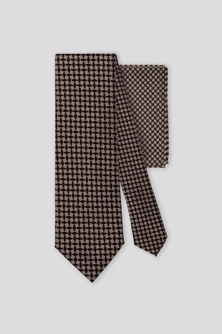 Accessory-pack (Brun & beige geometri)