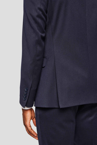 PRESTIGE navy dobbeltradet blazer