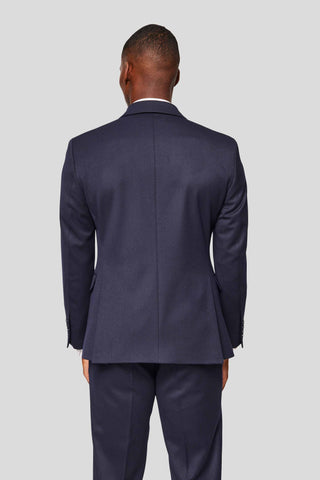 PRESTIGE navy dobbeltradet blazer