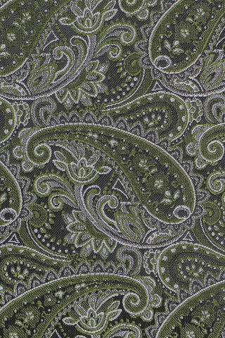Grøn & hvid paisley slips suitclub.dk