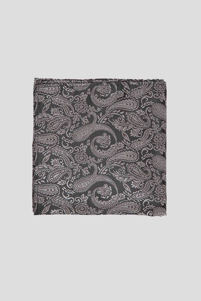 Sort & beige paisley lommeklud Sort & beige paisley lommeklud