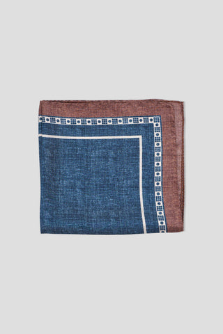 Navy & rød bandana med mønster