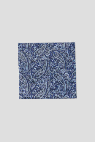 Blå lommeklud med paisley suitclub.dk