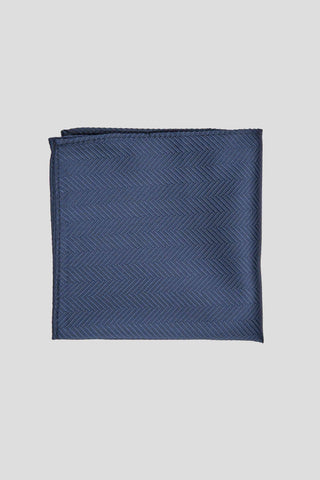 Navy lommeklud med mønster suitclub.dk
