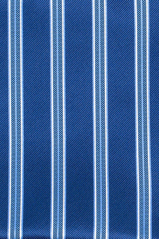 Blå & hvid stribet slips suitclub.dk