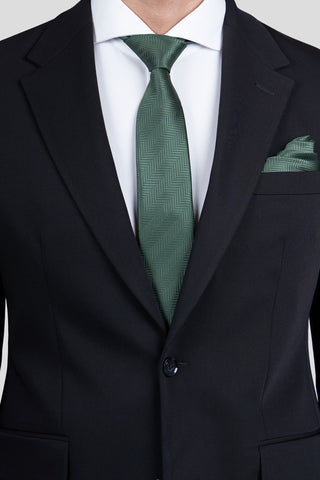 Grønt sildeben slips suitclub.dk