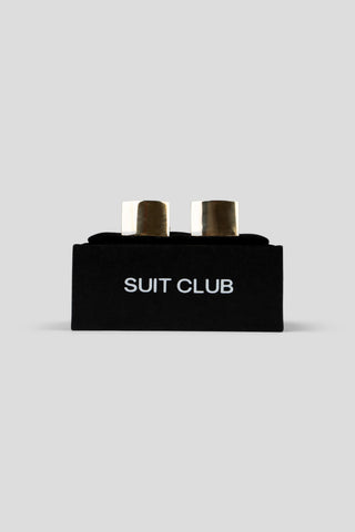Guld manchetknapper SUIT CLUB
