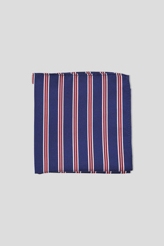 Navy & rødt stribet lommeklud suitclub.dk