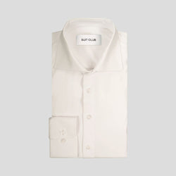 Signatur performance skjorte off white slim