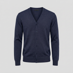 Navy merino cardigan