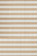Signatur performance skjorte beige stribet slim