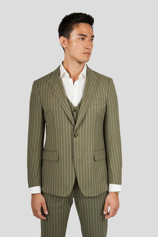 Cape Town khaki three-piece jakkesæt - SUIT CLUB