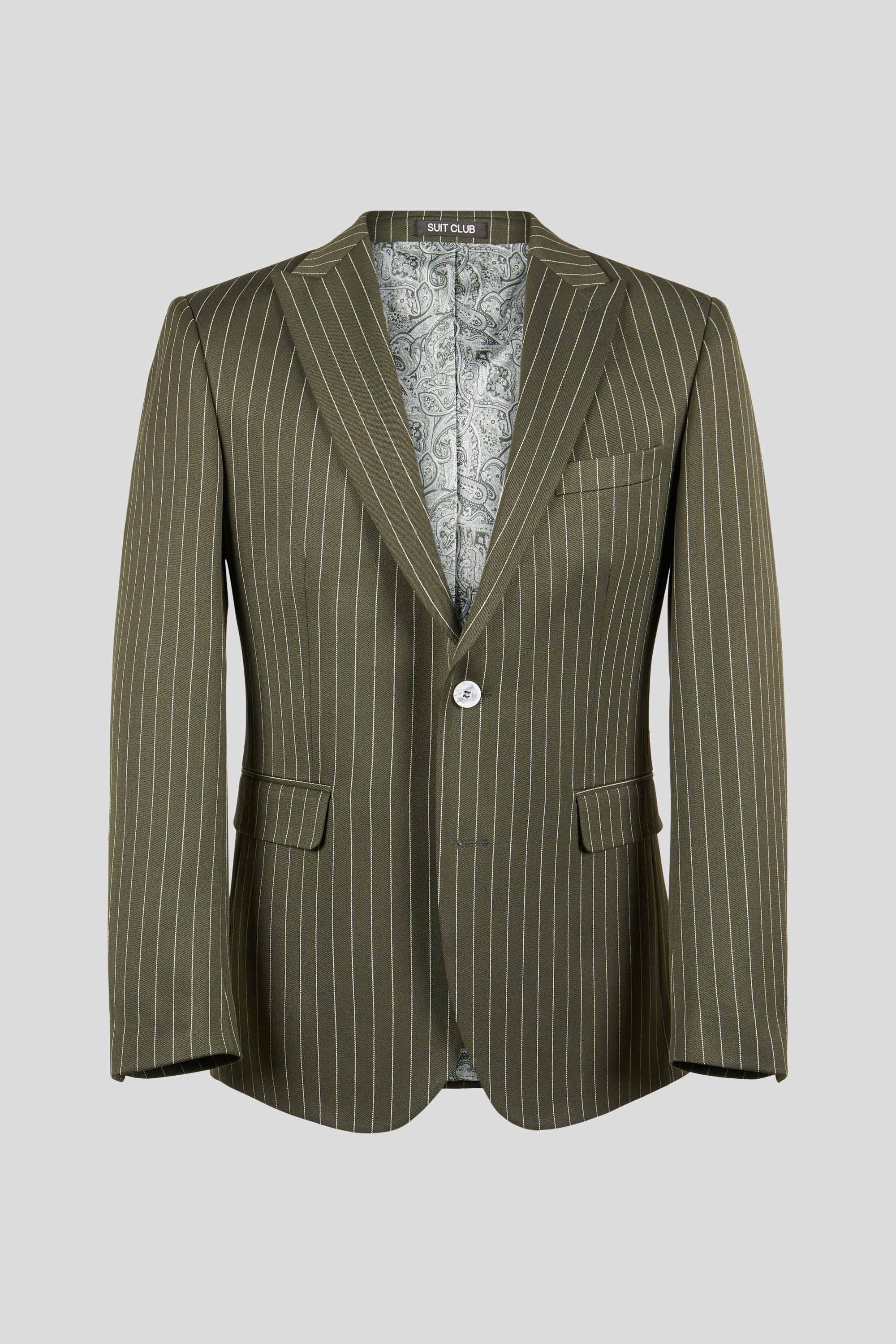 PRESTIGE grøn blazer med nålestriber MBO