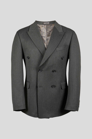 PRESTIGE grå dobbeltradet jakkesæt