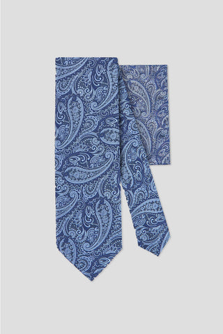 Accessory-pack (Blå paisley) - SUIT CLUB