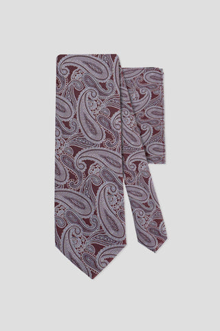 Accessory-pack (Bordeaux & grå paisley) - SUIT CLUB
