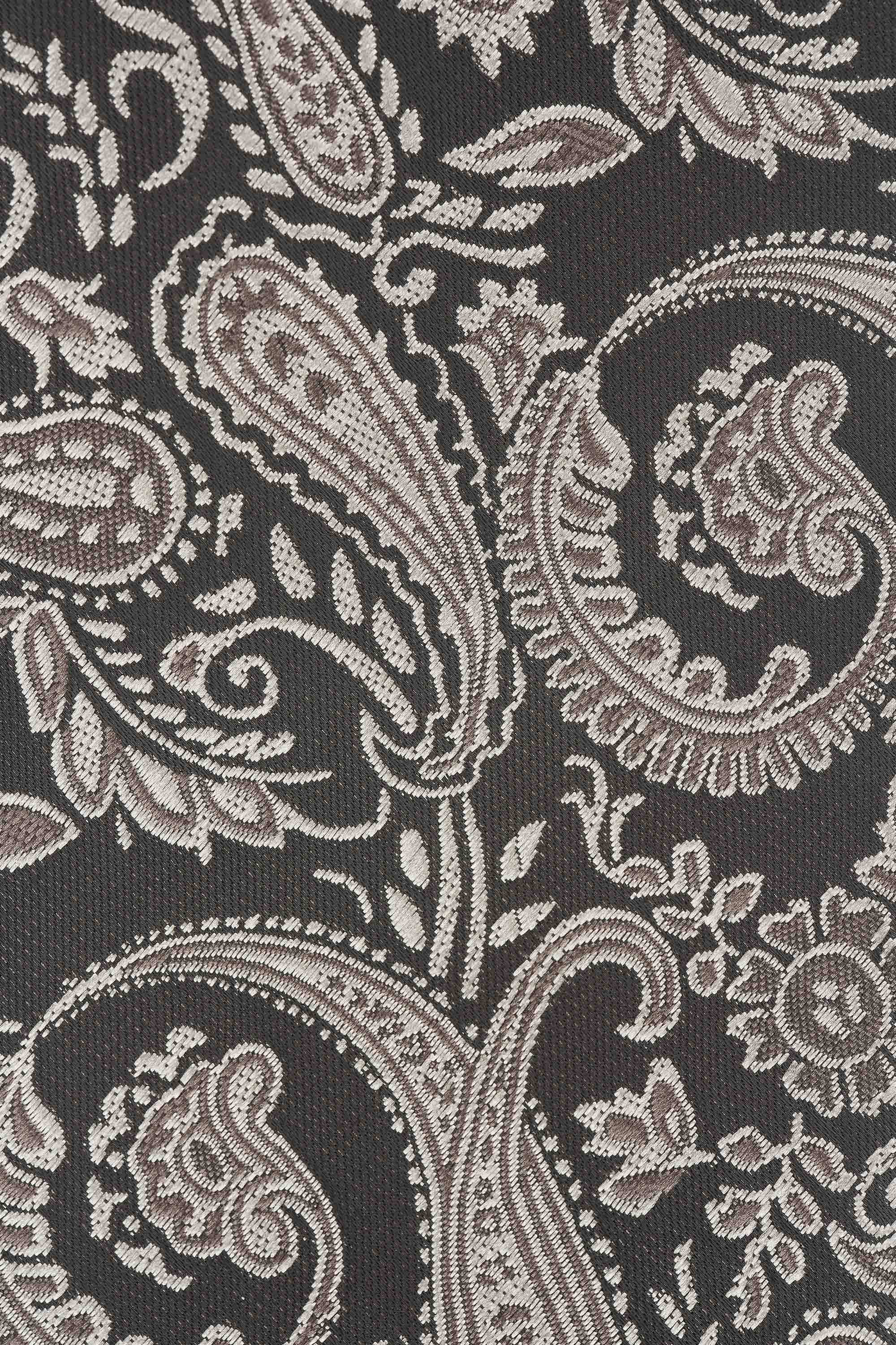 Slips & lommekluds pakke (Sort & beige paisley) suitclub.dk