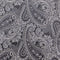 Sort & hvid lommeklud med paisley
