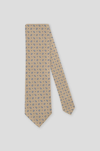 Beige dråbemønstret slips suitclub.dk