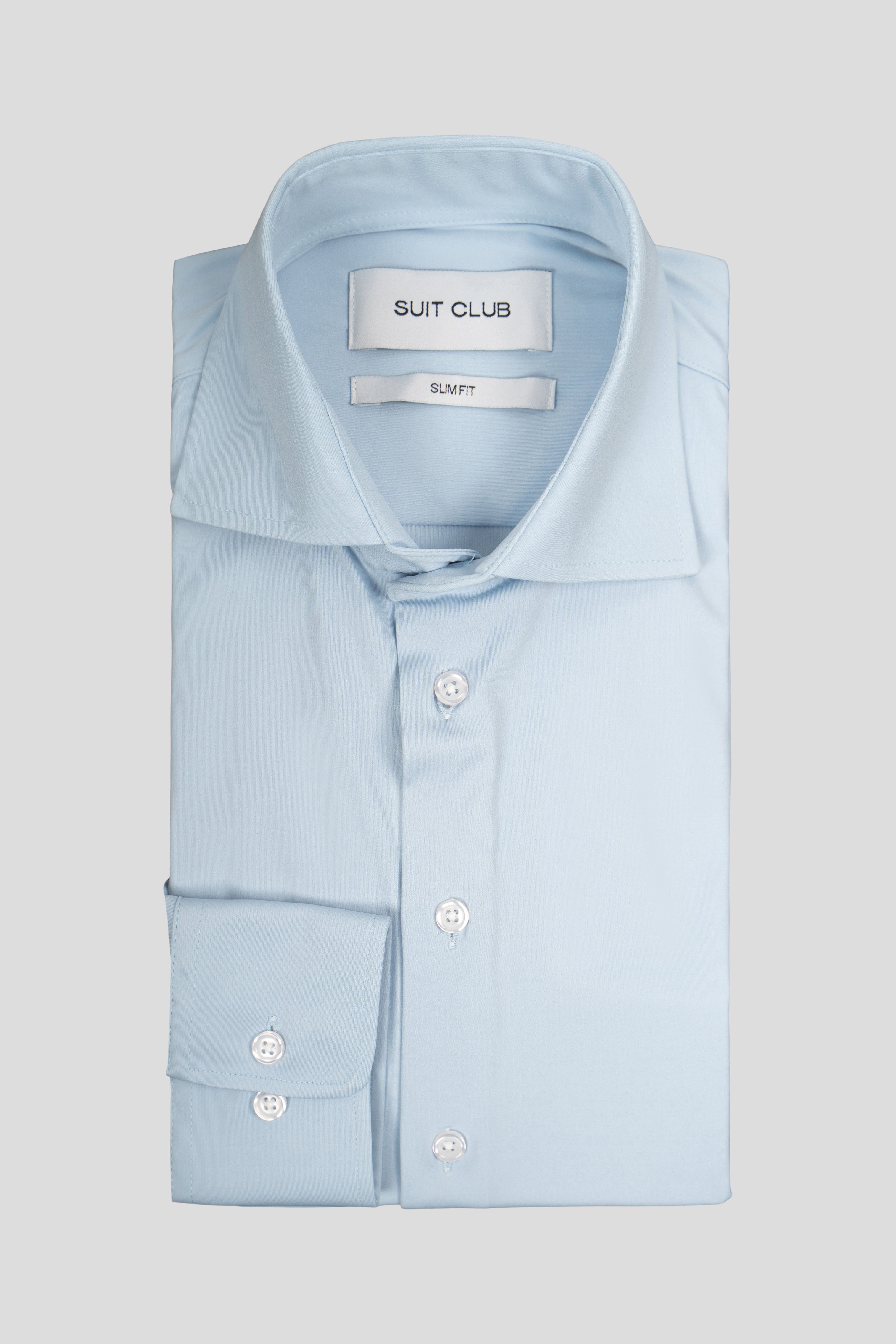 Signatur performance skjorte blå slim Shirtmakers