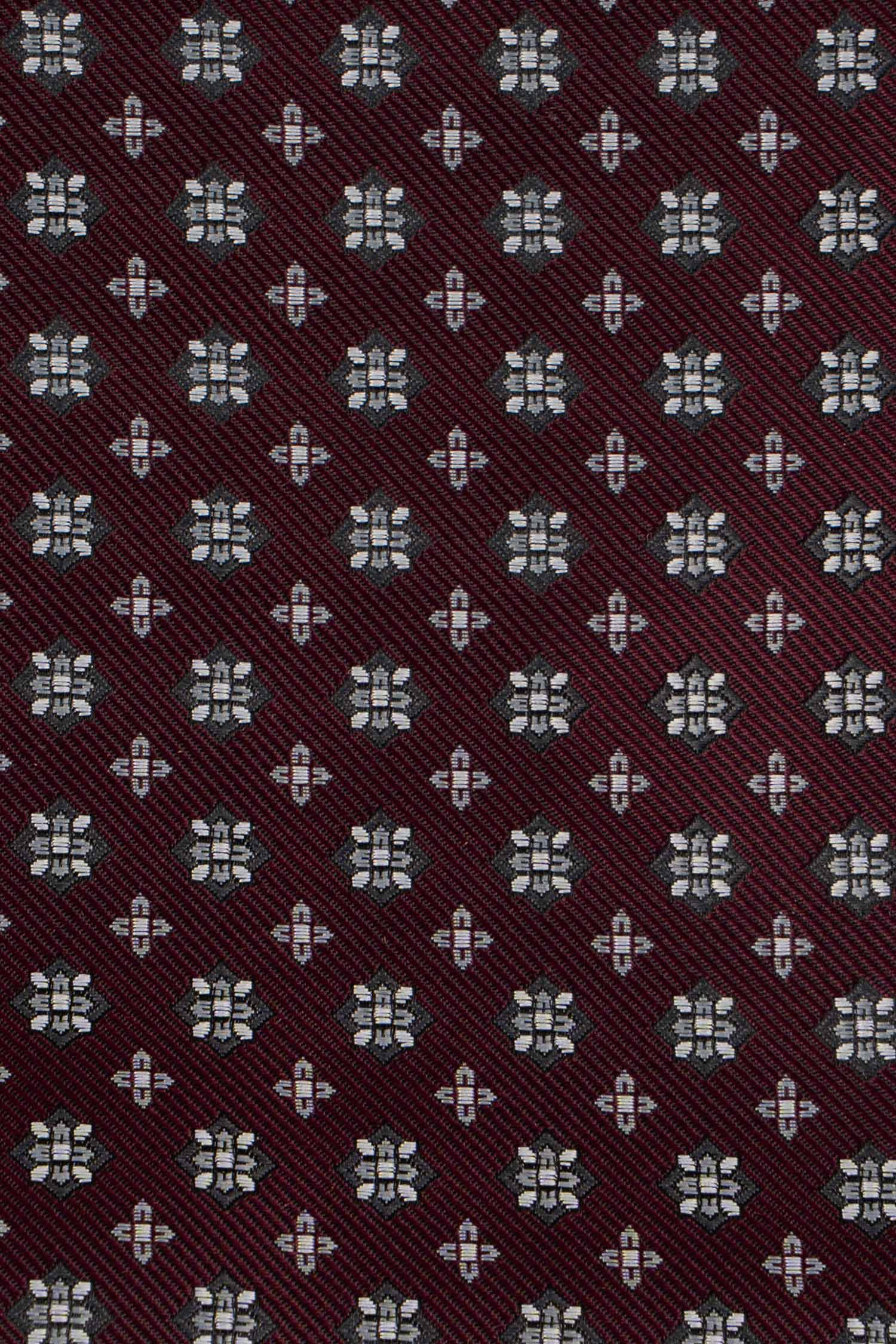 Slips & lommekluds pakke (Bordeaux blomstret) suitclub.dk