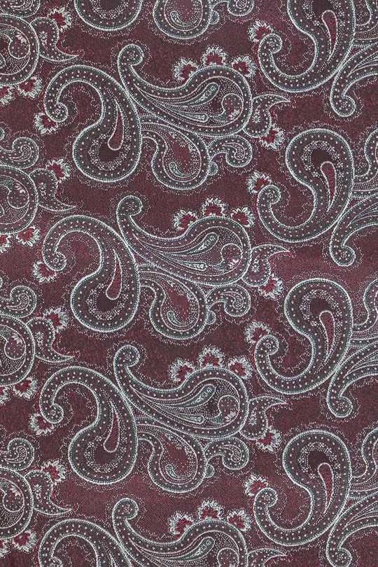 Bordeaux paisley silkeslips