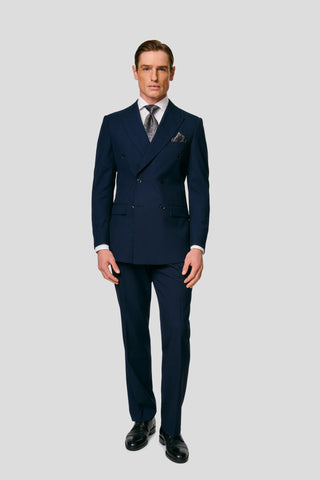 PRESTIGE navy habitbukser med tern PRESTIGE