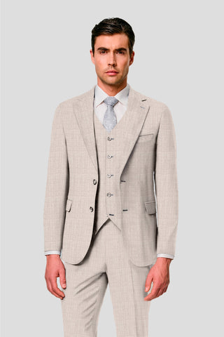 Beige uld jakkesæt SUIT CLUB