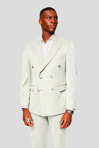 Off-white uld jakkesæt SUIT CLUB