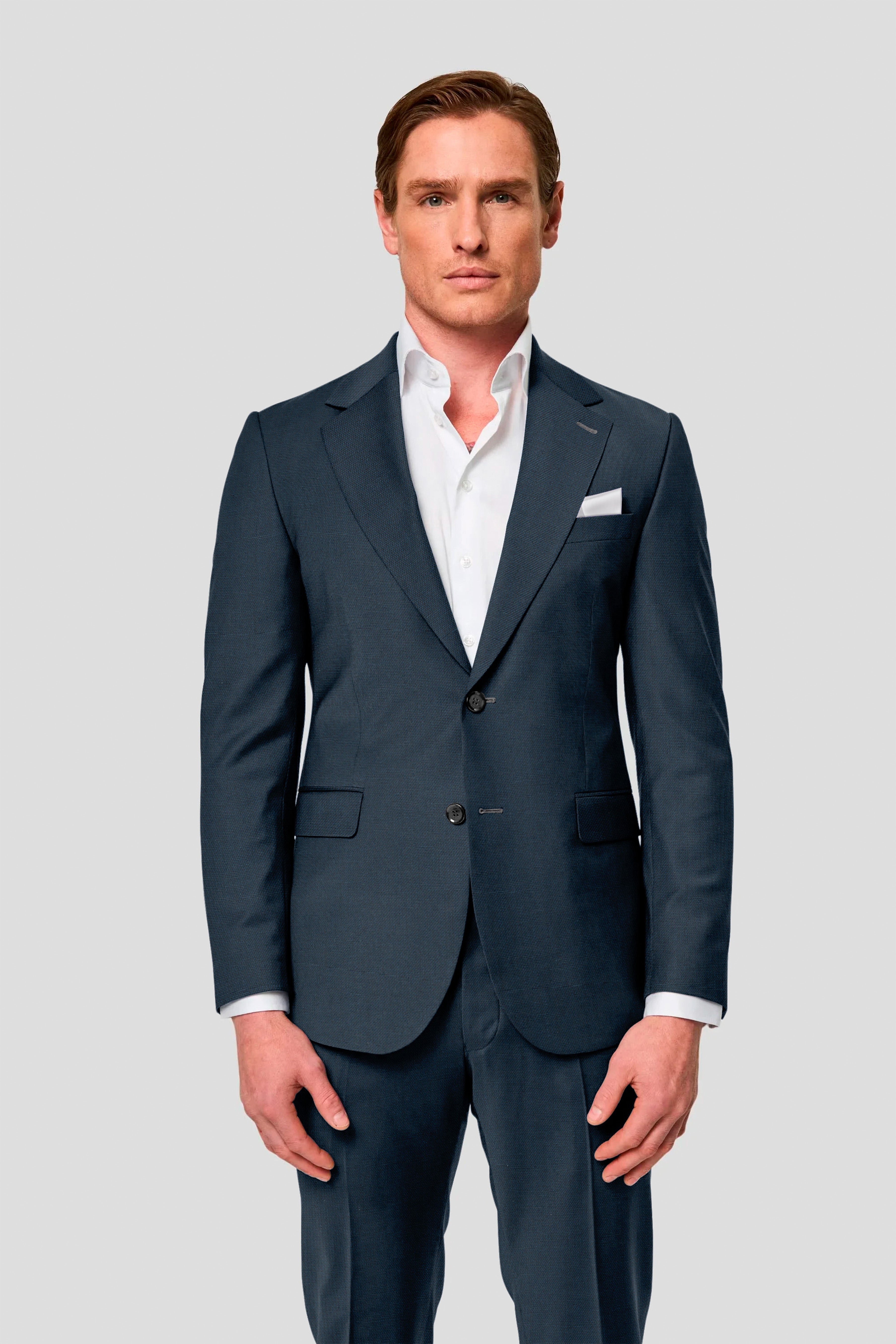 CUSTOM navy uld jakkesæt SUIT CLUB