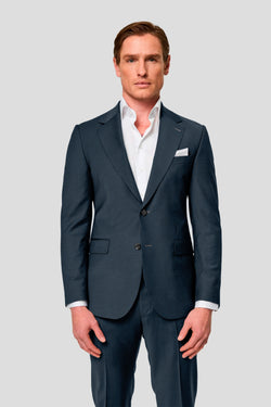 CUSTOM navy uld jakkesæt