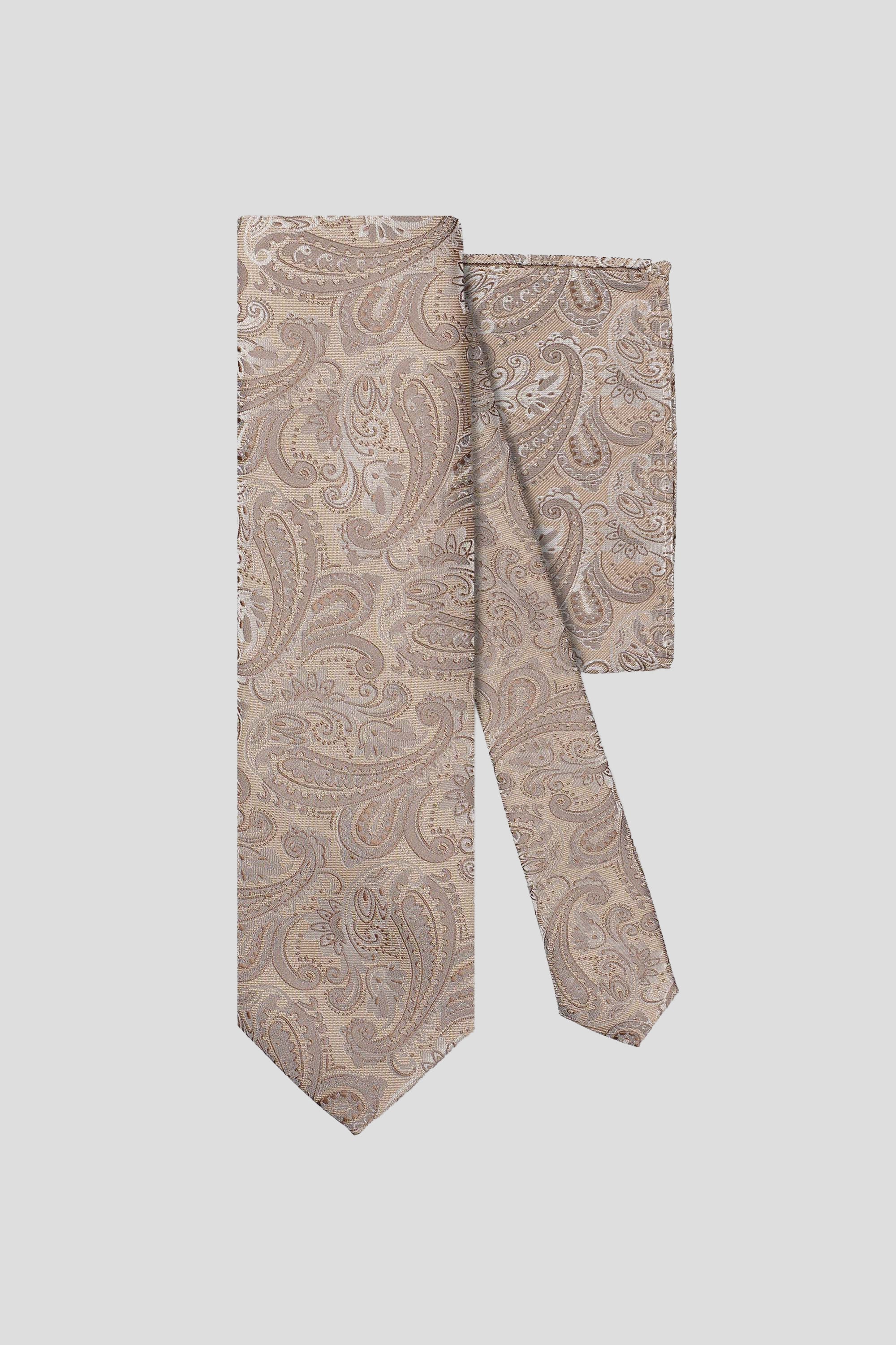 Slips & lommekluds pakke (Champagne paisley)