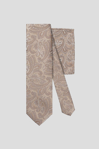 Slips & lommekluds pakke (Champagne paisley)