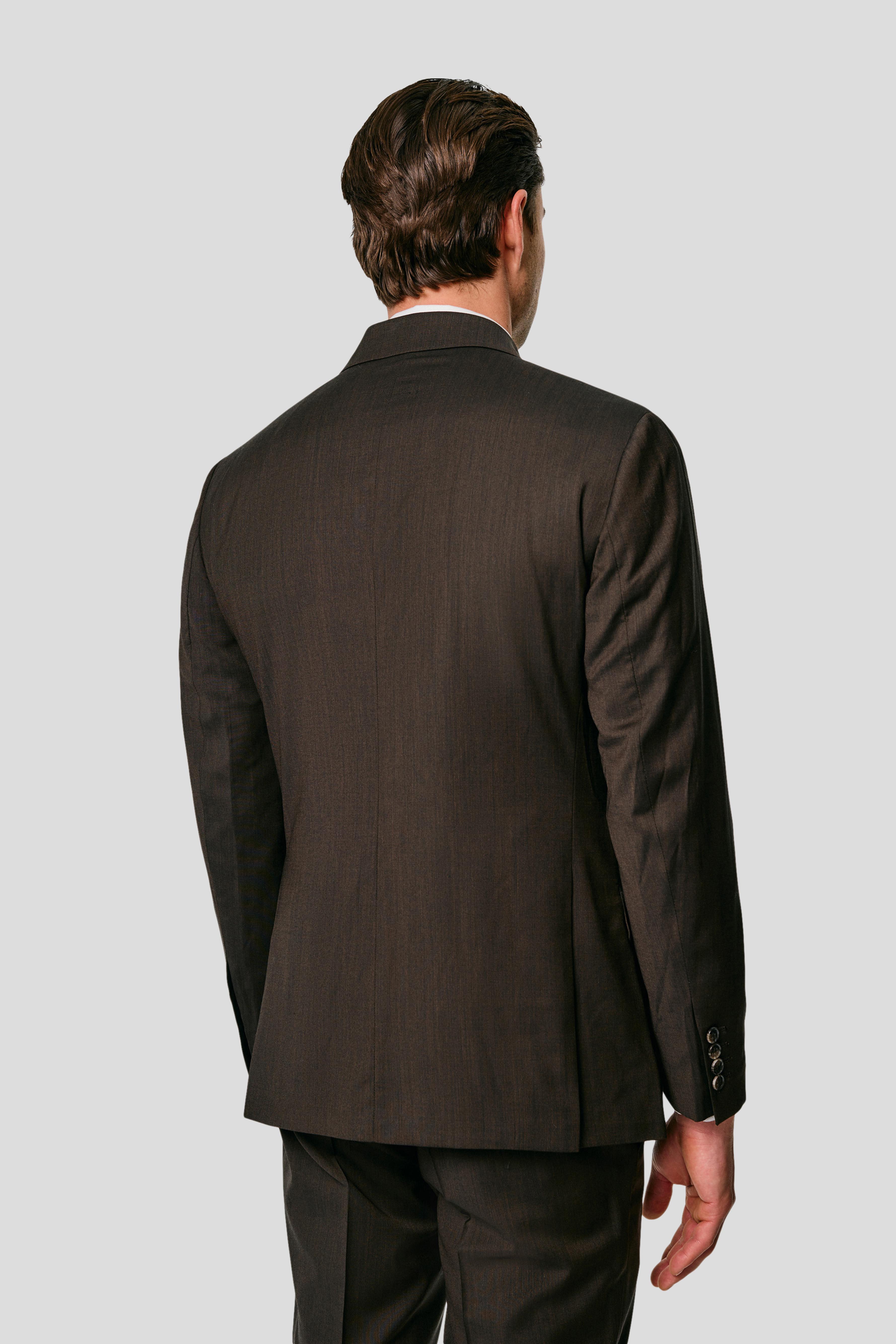 EXCLUSIVE brun dobbeltradet blazer MBO