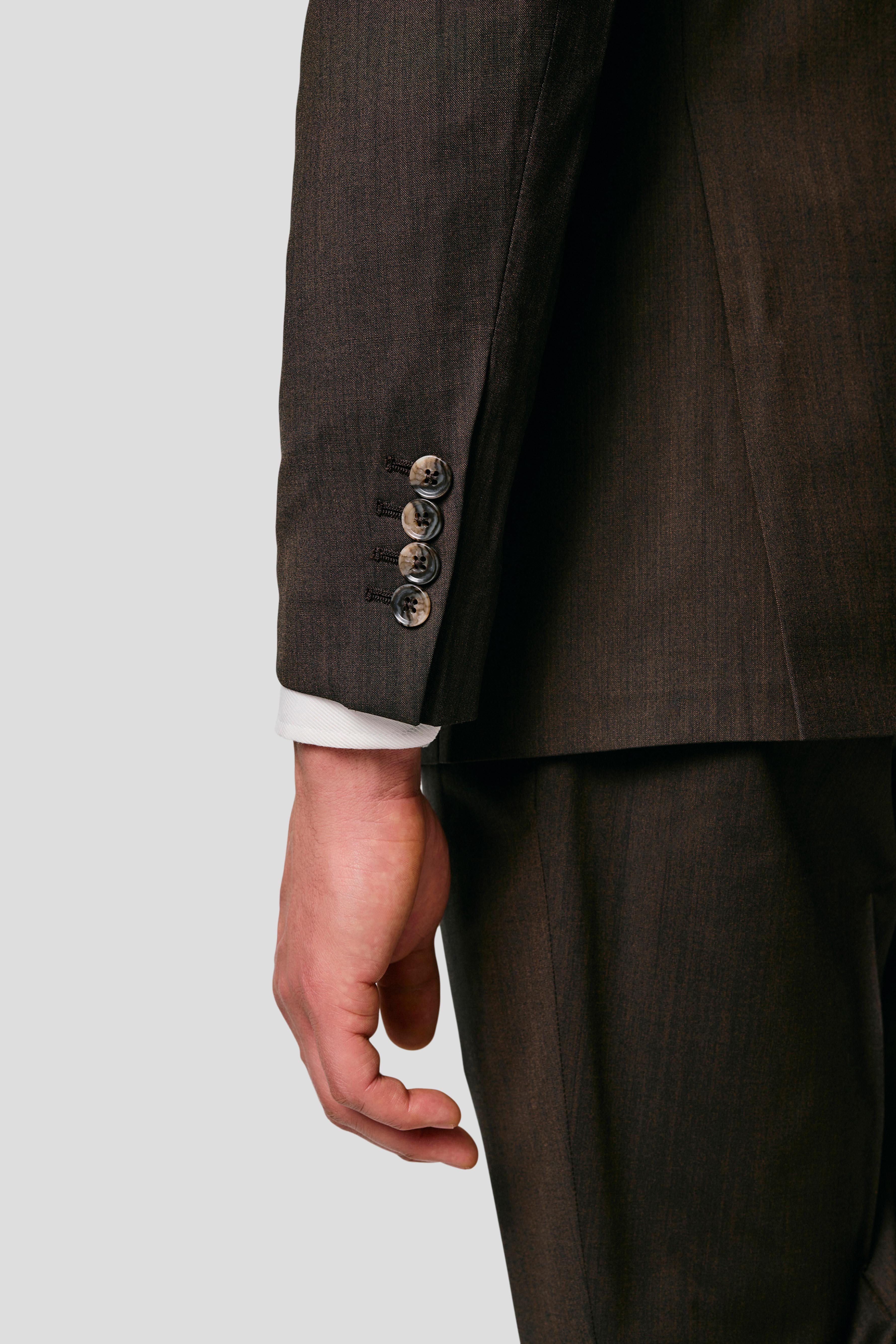 EXCLUSIVE brun dobbeltradet blazer MBO