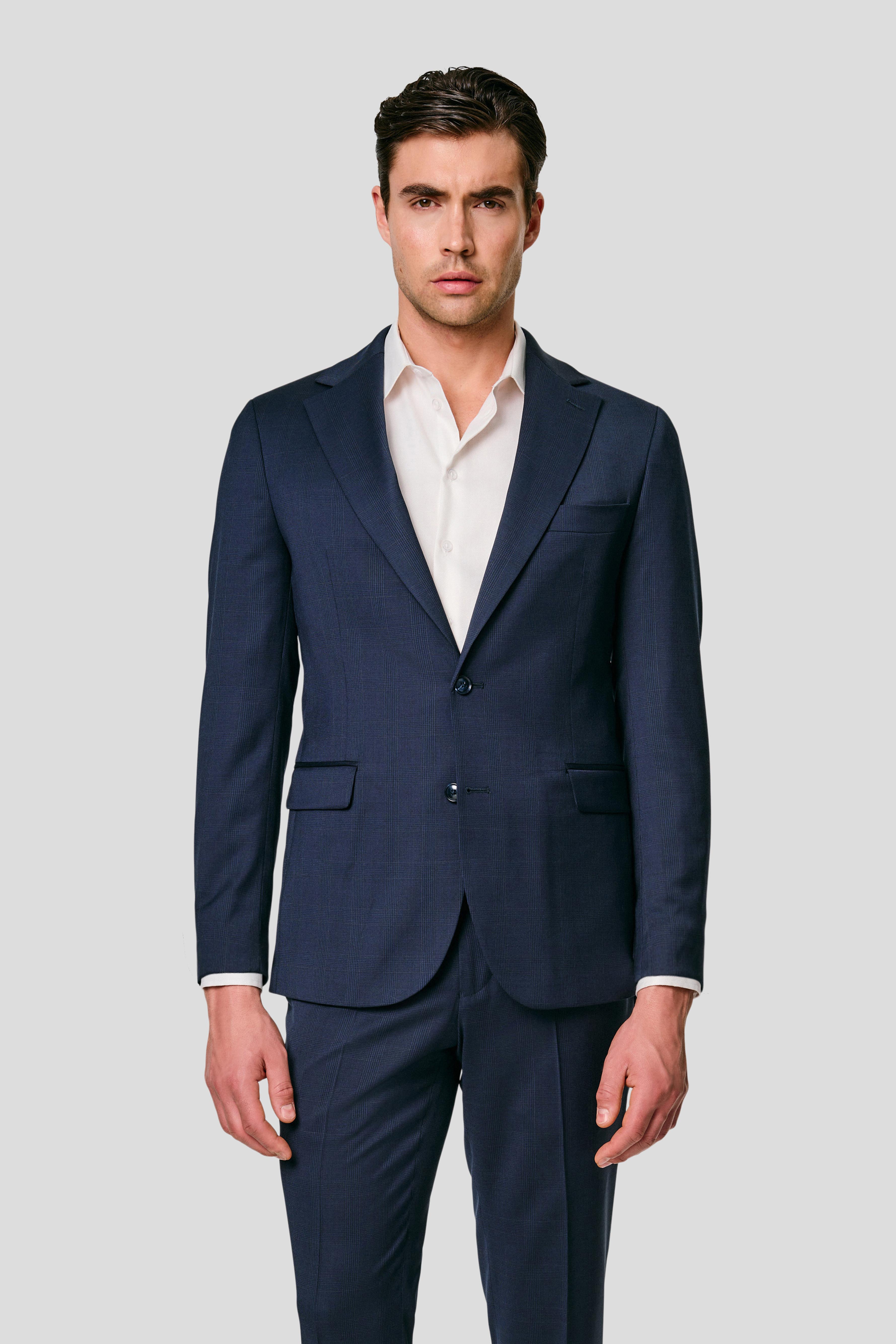 EXCLUSIVE navy blazer med tern MBO