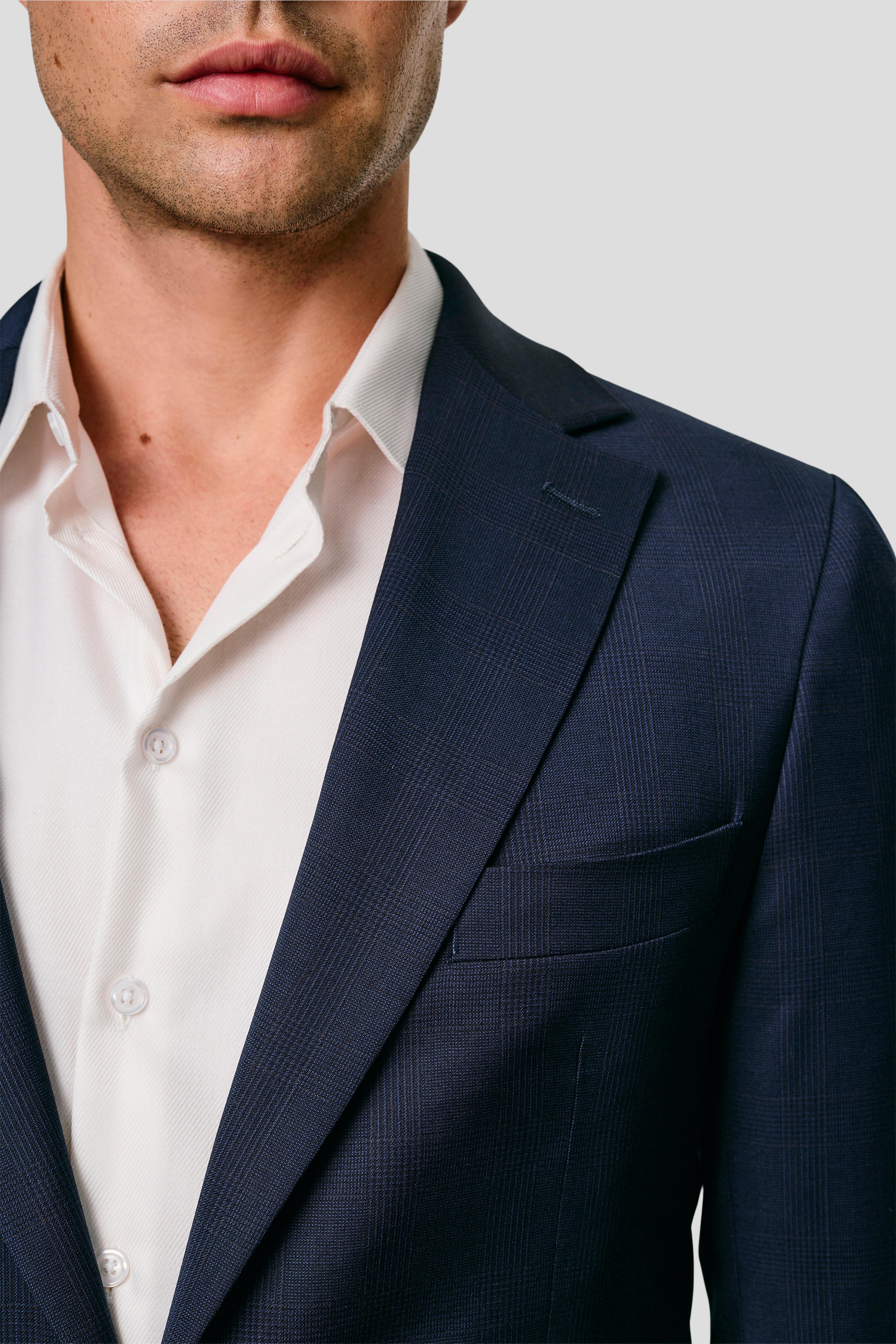 EXCLUSIVE navy blazer med tern MBO