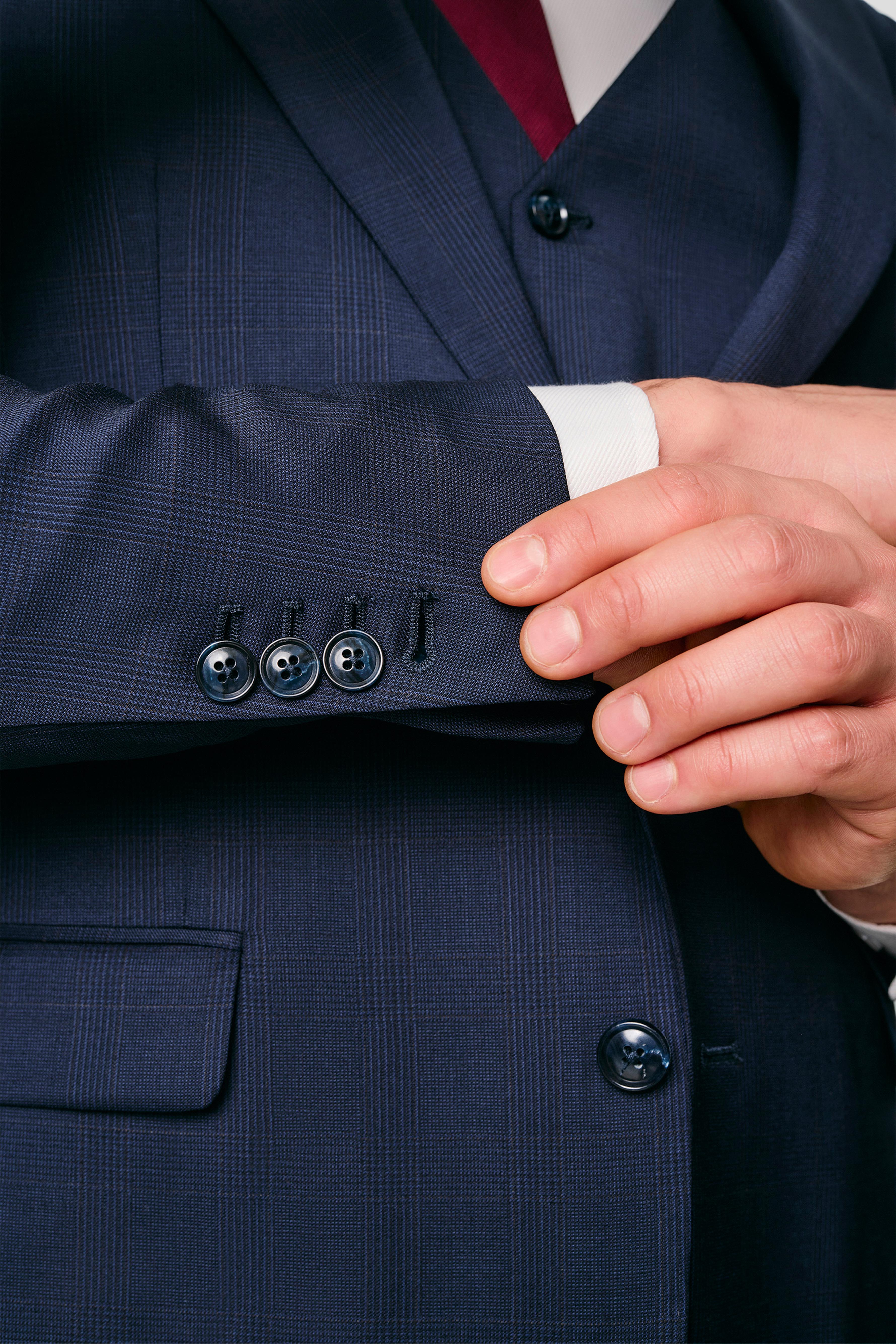 EXCLUSIVE navy blazer med tern MBO