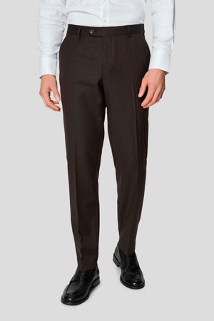 HERITAGE brune habitbukser med sildeben