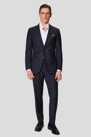 HERITAGE navy jakkesæt med nålestriber MBO