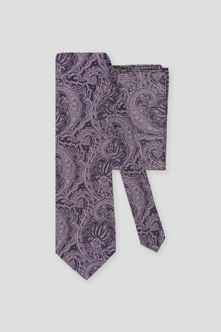 Accessory-pack (Lavendel paisley i silke) suitclub.dk