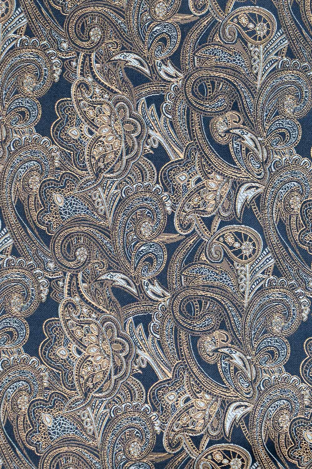 Navy paisley silkeslips