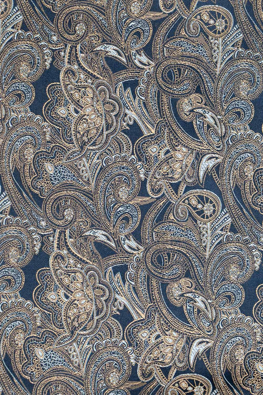 Navy paisley silkeslips