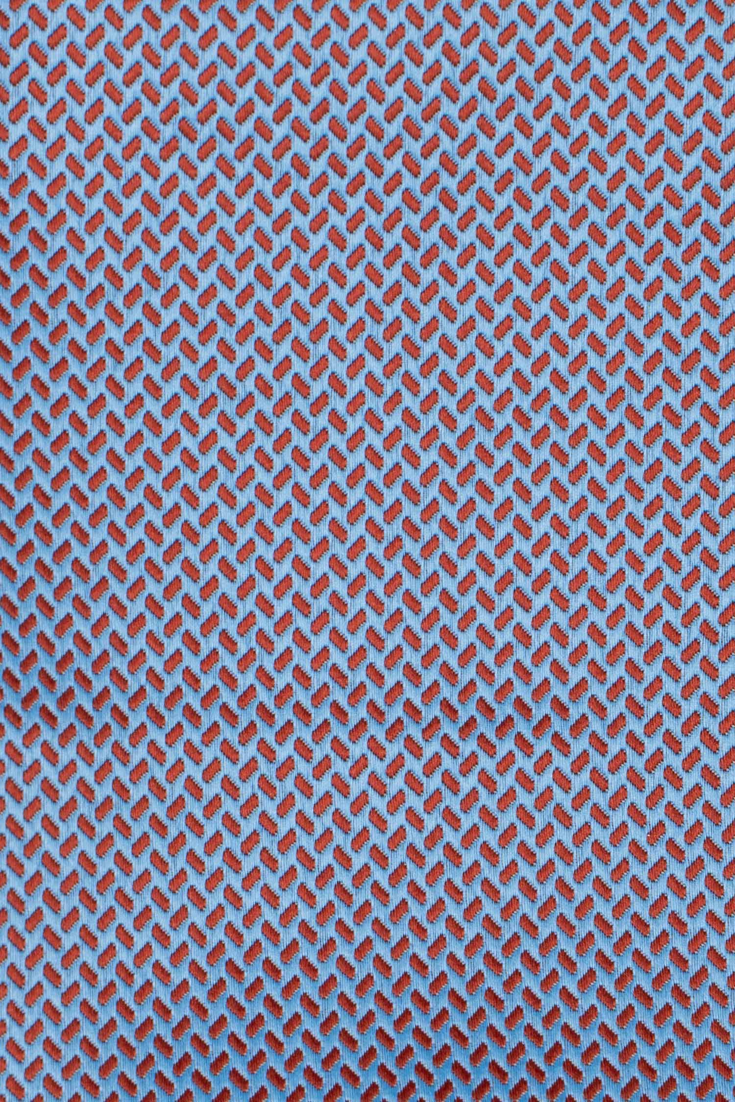 Lyseblåt & orange geometrisk slips PVD