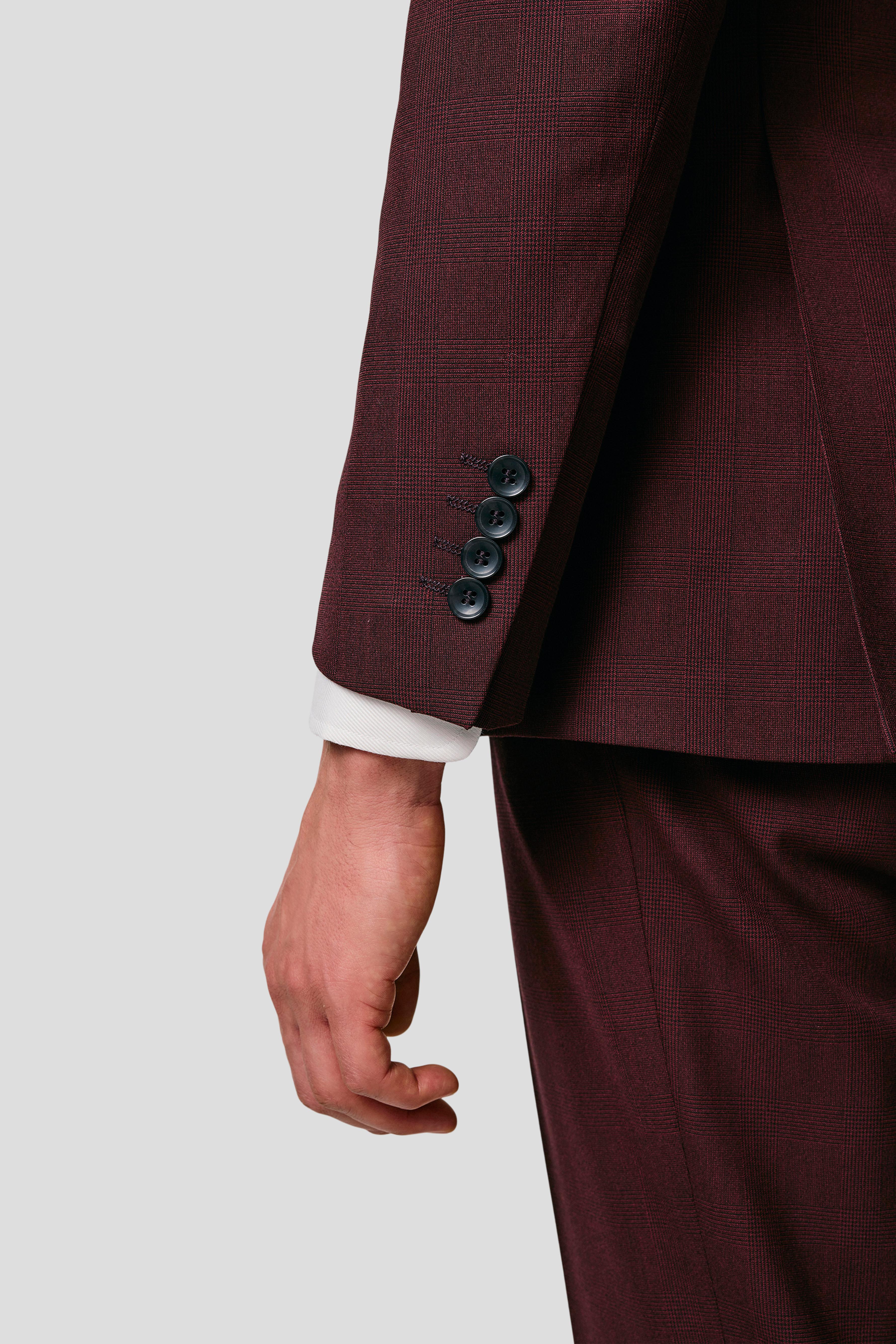 PRESTIGE bordeaux blazer med tern MBO