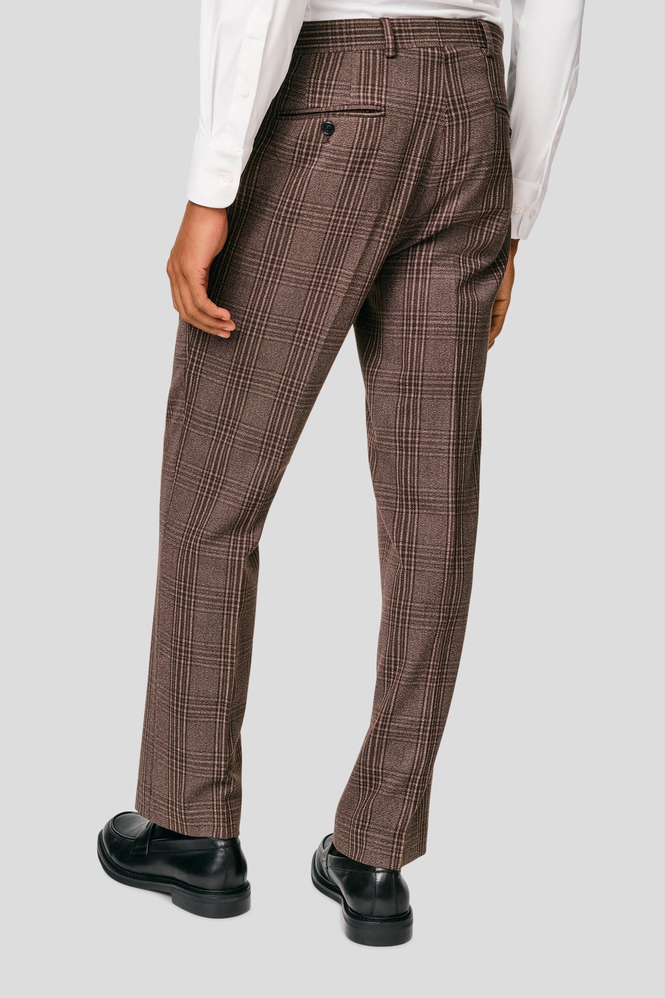 PRESTIGE brune habitbukser med tern MBO